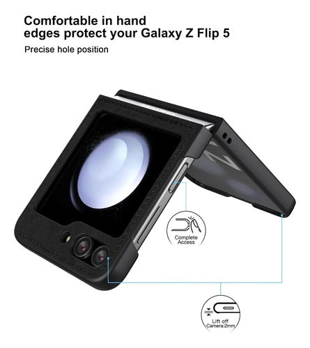 Funda Para Samsung Galaxy Z Flip 5 5g (2023) Negro
