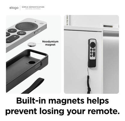 Funda Elago R1 Para Siri Remote Apple Tv 4k 3rd & 2nd  Gen Negro