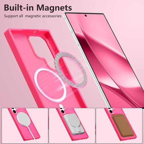 Funda Magnética Para Samsung Galaxy S23 Ultra Fucsia