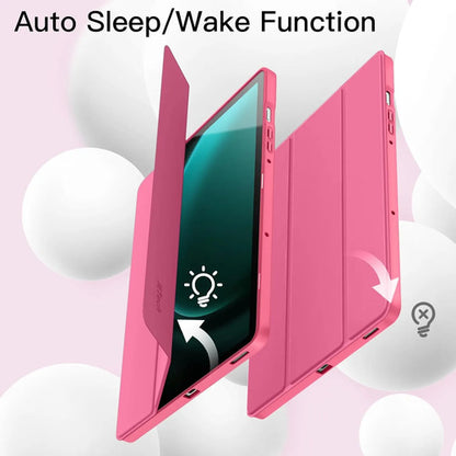 Funda Jetech Para Samsung Galaxy Tab S10 Lite / S10 Fe / ... Rosa Lisa