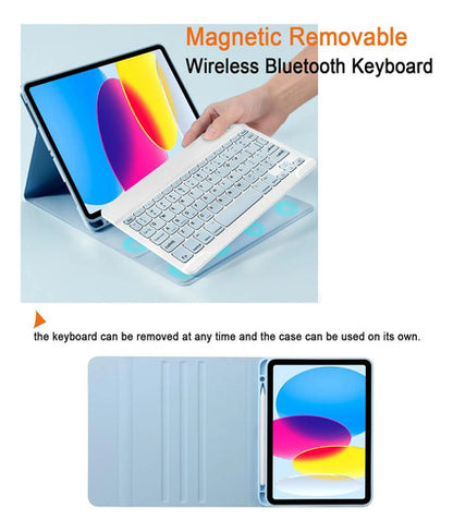 Funda Con Teclado Bluetooth Para iPad 11th/10th Gen