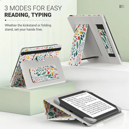 Funda Para Kindle De 6 Pulgadas Con Soporte Floreado