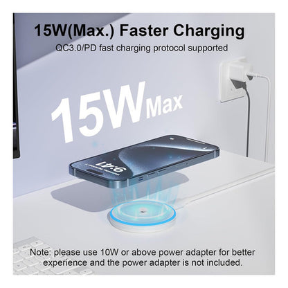 Cargador Inalámbrico Compatible Con iPhone Blanco