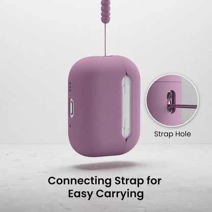 Funda Ornarto De Silicona Híbrida Para AirPods Pro 3 - Negra