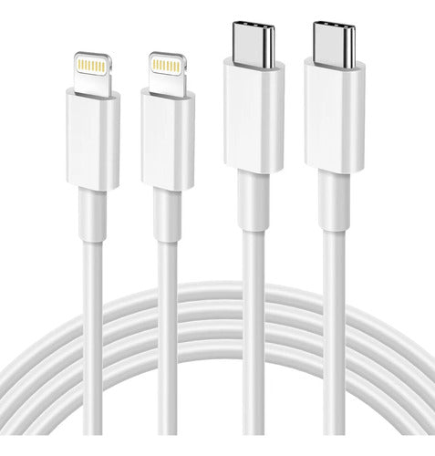 Cables Usb C A Lightning Blanco