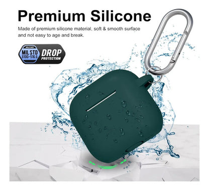 Funda R-fun Para AirPods 4 Con Kit De Limpieza Verde Oscuro