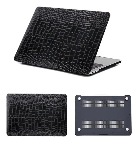 Funda Protectora Para Macbook Air 13.6  M2-m4 2022-2025 Negro