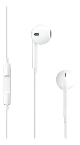Auriculares Apple Earpods Llamadas Jack 3.5mm A1472 Blanco Blanco