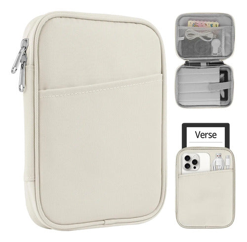 Funda De Tela Para Kindle De 6 Y 7 Pulgadas Beige