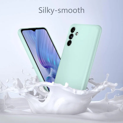 Funda Para Galaxy A13 5g, Silicona Líquida, Delgada, Suave Verde Claro