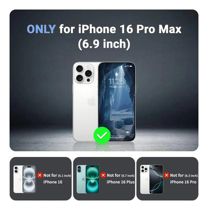 Funda Magnética Para iPhone 16 Pro Max Azul Oscuro
