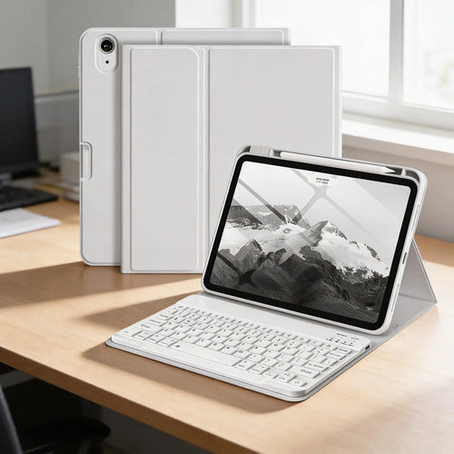 Funda Con Teclado Bluetooth Para iPad Air 11'' M3/m2 & Air Gris