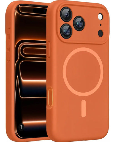 Funda Miracase Magnética Para iPhone 17 Pro Max, Naranja Naranja