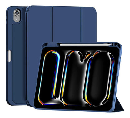 Funda Para iPad A16 / 11 Generacion Con Soporte Para Lápiz Azul Oscuro