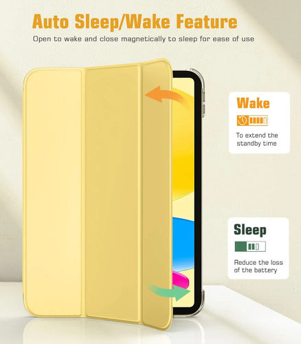Funda Para iPad A16 11th Gen 2025/iPad 10th Amarillo Claro