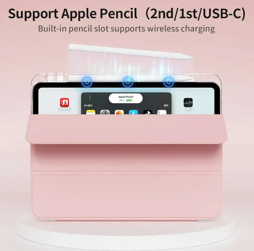 Funda iPad Air 4/5/6/7 (10,9 /11) Y iPad Pro 11  (2024) Rosa Claro
