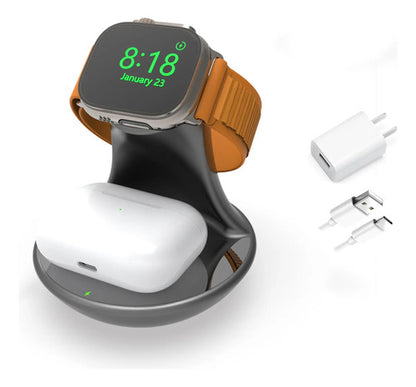 Duo-charger Compatible Con Apple Watch Y AirPods 4/3/2/pro Color
