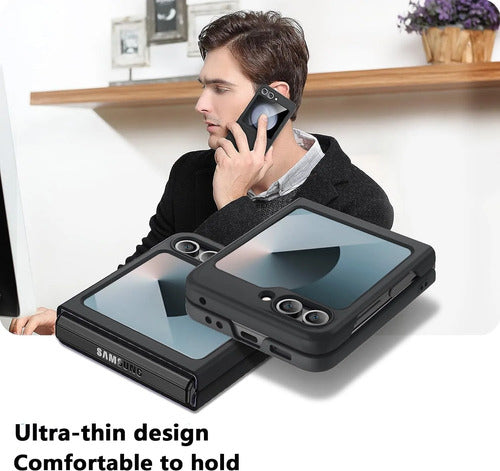 Funda Para Samsung Galaxy Z Flip 7 Fe Y Z Flip 6. Negro