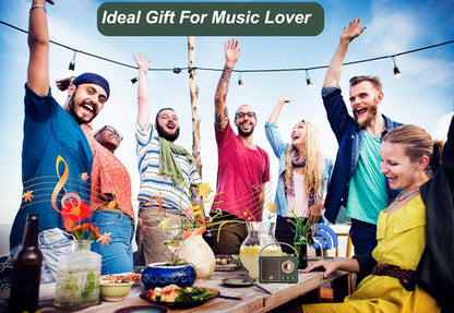 Dosmix Retro Bluetooth Speaker Mini Inalámbrico Verde Verde