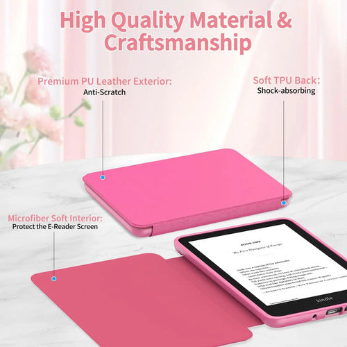 Funda Para Kindle De 6 Pulgadas Fuxia Fucsia