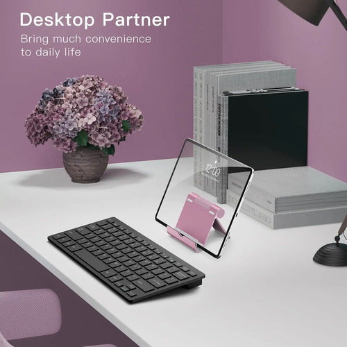 Soporte Ajustable Para Tablet Jetech Oro Rosa
