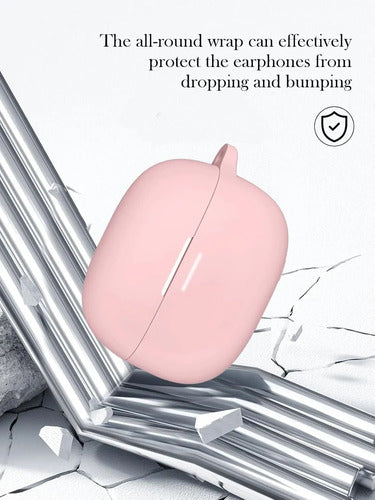 Funda De Silicona Para Redmi Buds 6 Pro Con Kit Limpieza Rosa