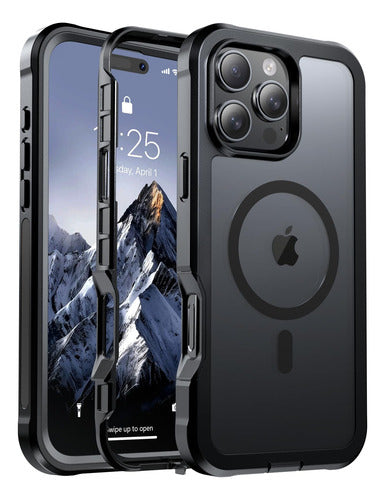 Funda Magnética Para iPhone Pro Max Negro