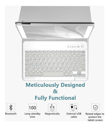 Funda Con Teclado Para iPad De 9a Generacion. Gris