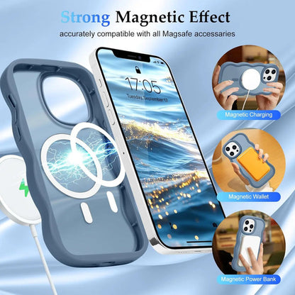 Funda Para iPhone 12 Pro Max Diseño Ondulado Azul Azul