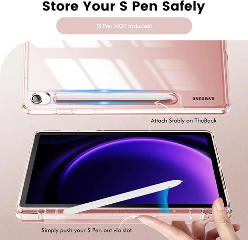 Funda Para Samsung Galaxy Tab S10 Lite/s10 Fe/s9 Rosa