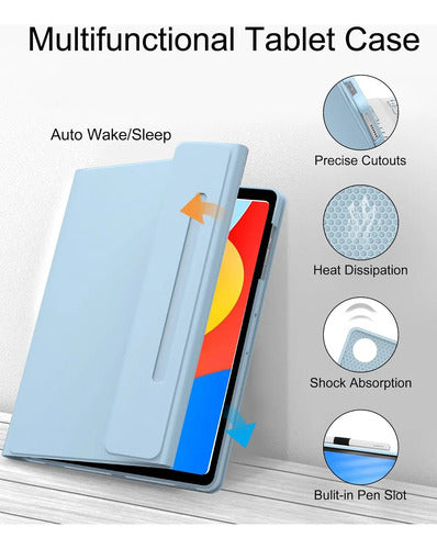 Teclado Retroiluminado Con Funda Para Redmi Pad Se 8.7 Azul