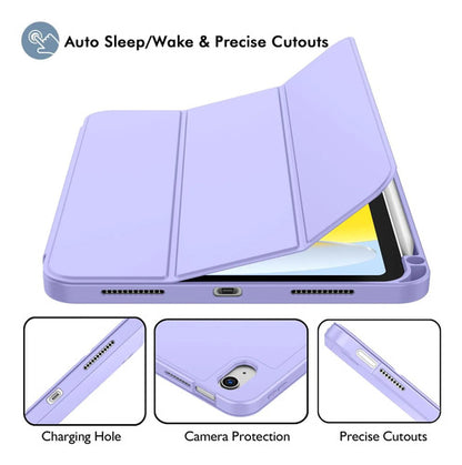Funda Para iPad A16 Con Soporte Y Porta Lápiz Lila