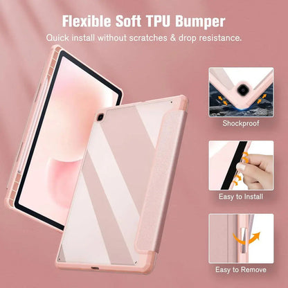 Funda Híbrida Slim Para Samsung Galaxy Tab S6 Lite Rosa