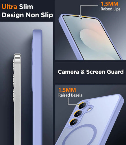 Funda Magnética Para Samsung Galaxy S25 Fe Lavanda