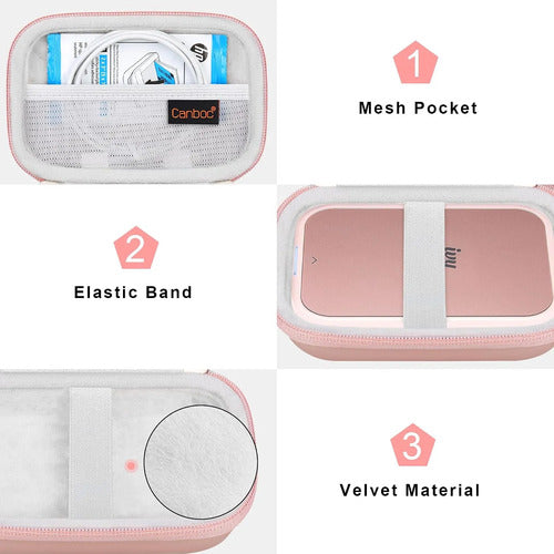 Estuche Funda Para Impresora De Fotos Canon Ivy 2 Rosa Dorado