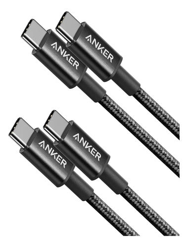 Anker Cable De Carga Rápida Usb-c A Usb-c 60w, Pack De 2 Color
