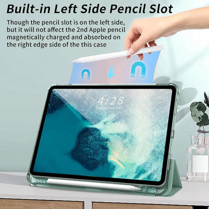 Funda Kenke Para iPad Pro 11 Pulgadas Con Soporte Para Lápiz Verde Oscuro