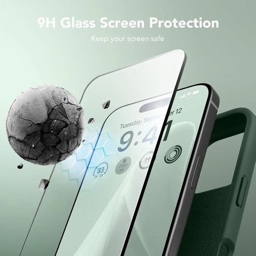 Funda Magnética Para iPhone 16 Pro Max Verde Oscuro