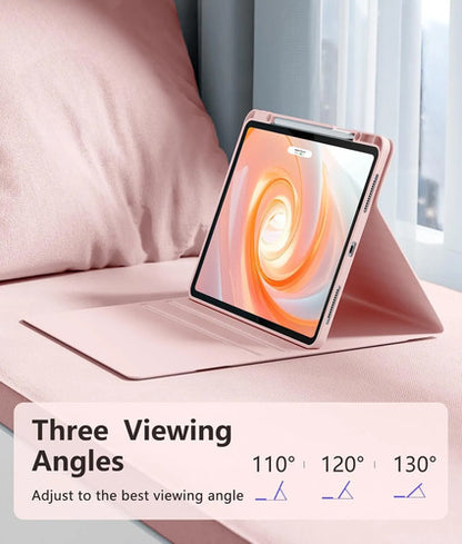 Funda Con Teclado Harvopu Para iPad Air & Pro Rosa
