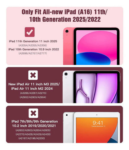 Funda Timovo Para iPad A16 11th Gen 2025 Rosa Chicle