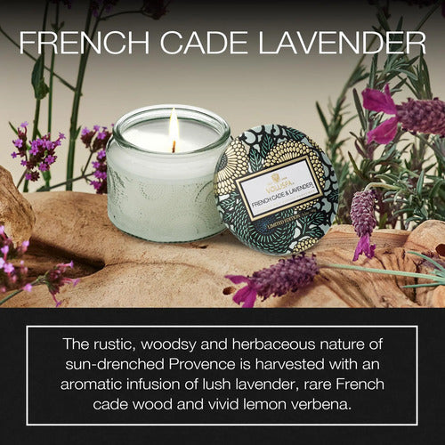 Vela Aromática Vegana De Lavanda Y Madera De Cade | Volus... Cade Francés Y Lavanda Nombre Del Diseño Cade & Lavanda