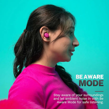 Jlab Go Air Pop+ Auriculares Inalámbricos Bluetooth, Rosa Rosa Oscuro