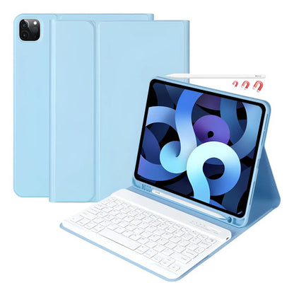 Funda Con Teclado Para iPad Air Y Pro De 11 Pulgadas Azul Claro