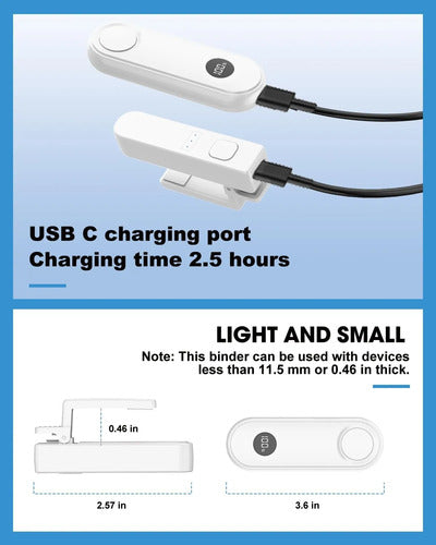Girador De Páginas Con Control Remoto Para Kindle Paperwhite Blanco