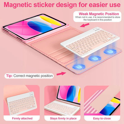 Funda Con Teclado Para iPad 11 Gen Y A16 Rosa