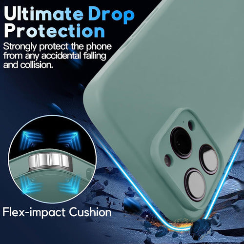 Funda Blaspins Para iPhone Con Correa Ajustable Verde Oscuro