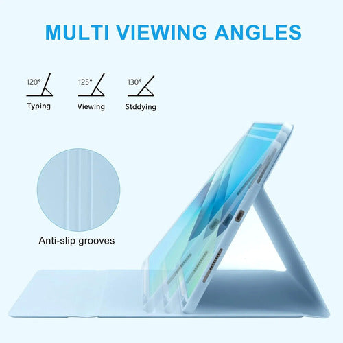 Funda Con Teclado Para iPad Air 13'' M4/m3/m2/pro 12.9 Azul