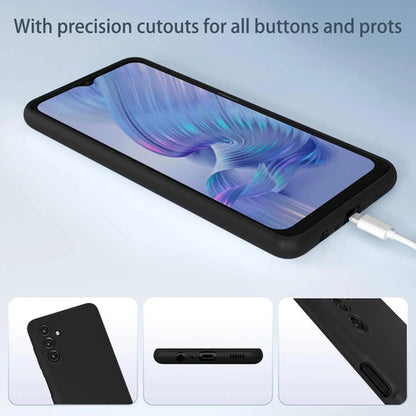Funda Para Galaxy A13 5g, Silicona Líquida, Delgada, Suave Negro