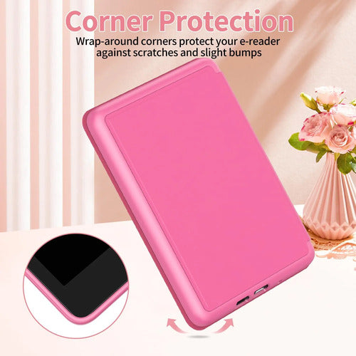 Funda Para Kindle 6 Pulgadas 2024 Y 2022 (11 Gen) Rosa Chicle