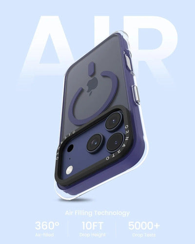 Funda Ornarto Air Para iPhone Pro Max Azul Marino